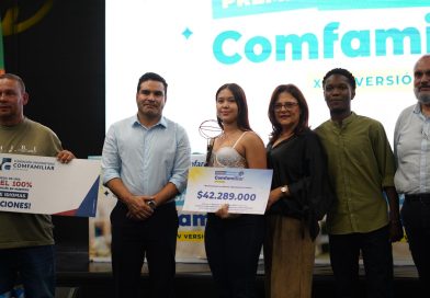 Camila Valencia Higuita, ganadora del premio Bachiller Comfamiliar 2025